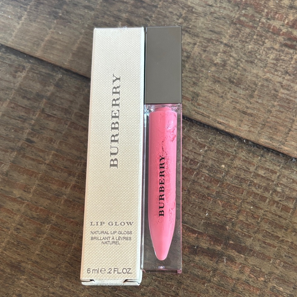 NIB Burberry Lip Glow Lip Gloss in Tea Rose No. 05